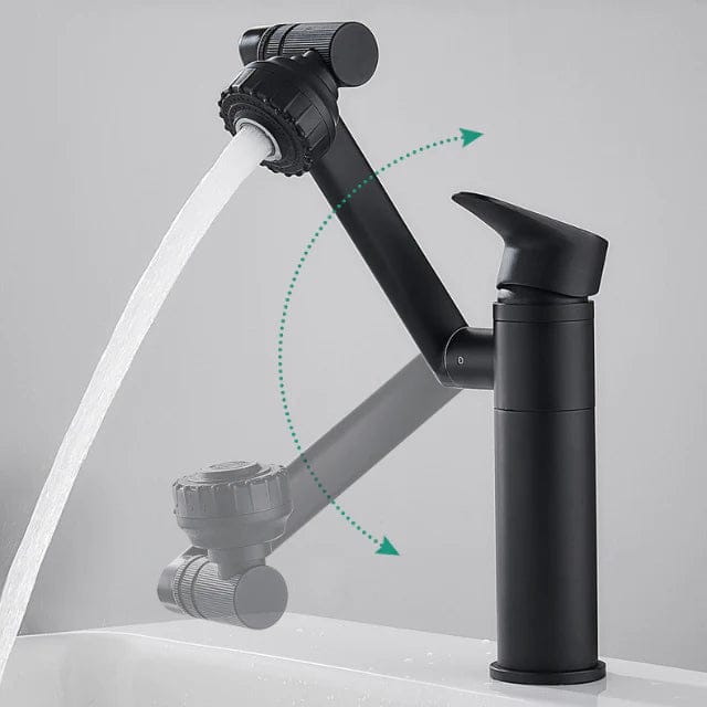 Fleksibel 360° roterende kran – Justerbar stråle og spray 