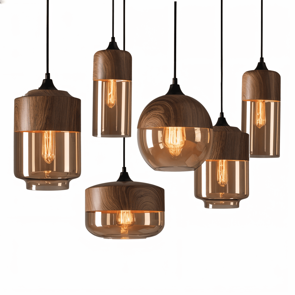 Suspension Loft En Verre Rétro — Luminaire Tendance & Atmosphère Unique
