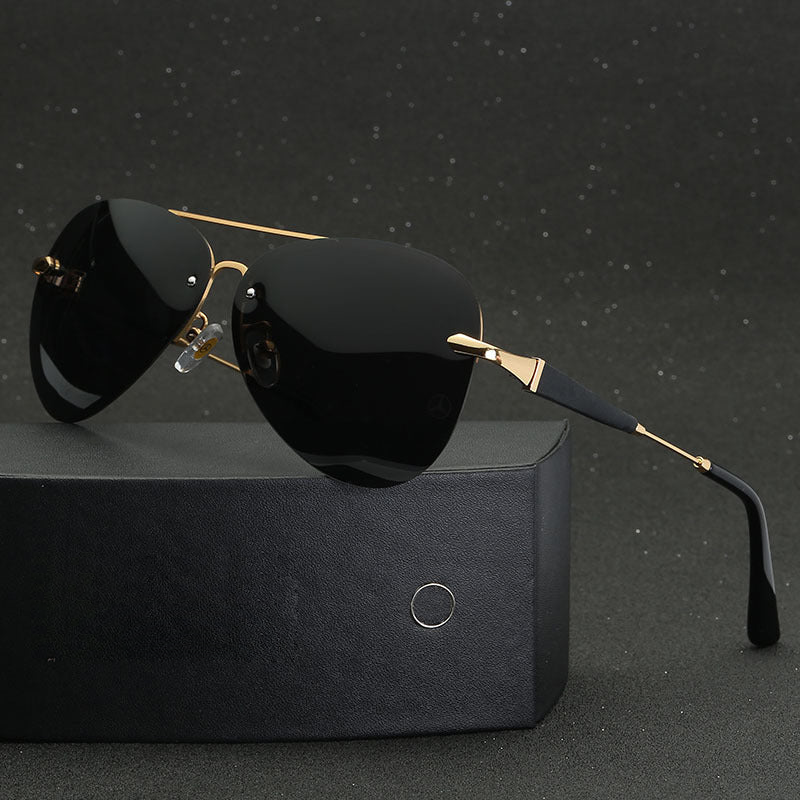Óculos de Sol – Estilo Aviador Preto e Polarizado 