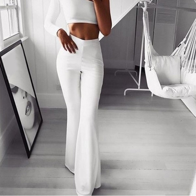 Lydie | Elegantné nohavice – Vysoký pás a minimalistický štýl 