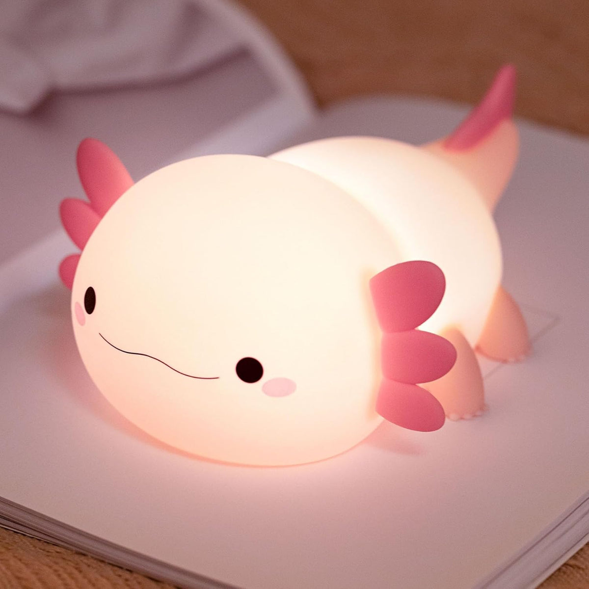 Lampe De Chevet – Salamandre Souriante Et Lumineuse