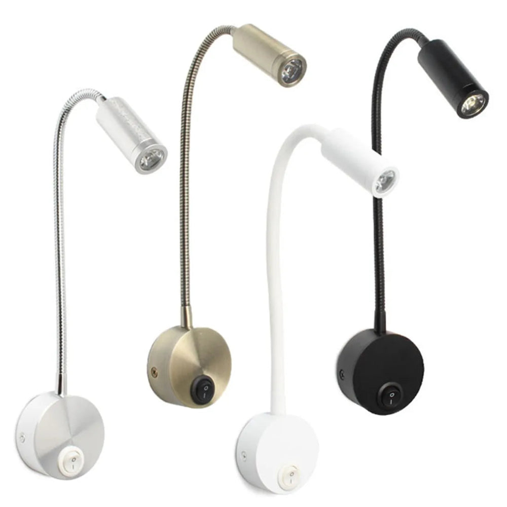 Lampada da parete flessibile a LED - Mobilità, eleganza e luce mirata