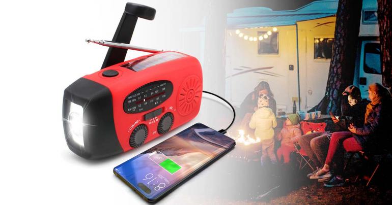 Solcellsdriven Power Bank Nödradio - Total säkerhet och autonomi