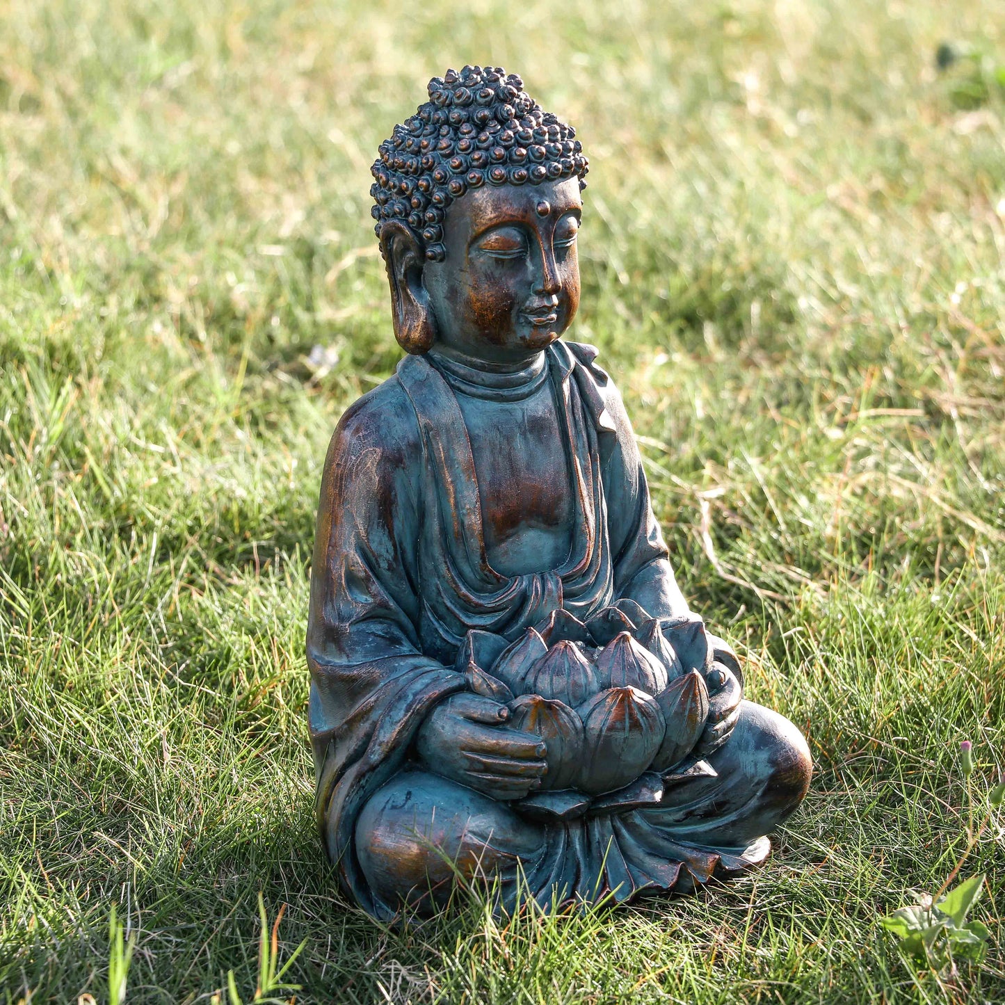 Solar Buddha for outside