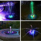 Veelkleurige LED -zonne -fontein